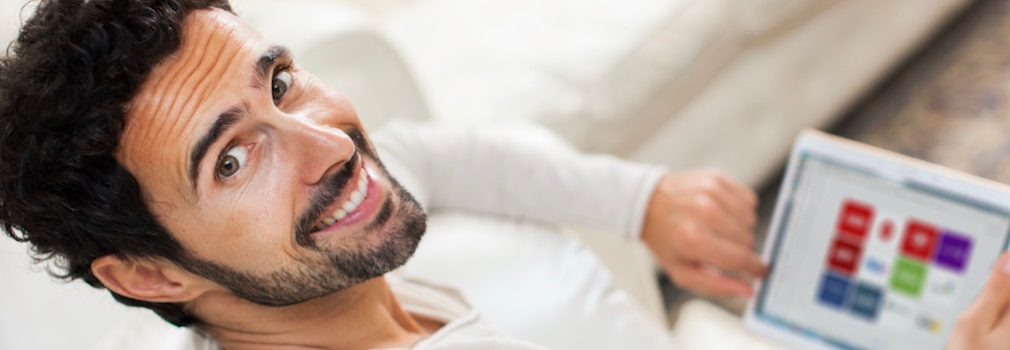 Immer frische Augen an Bildschirm und Smartphone