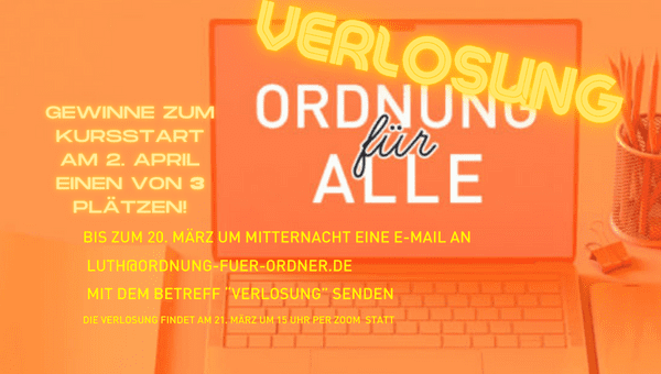VERLOSUNG! - Ordnung für ALLE